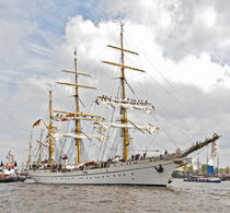 The Gorch Fock athe port of Hamburg/Germany by madle-fotowelt