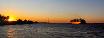 Sunset at the river Elbe near Hamburg/ Germany von madle-fotowelt