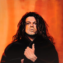 Michael Hutchence of INXS painting by Paul Meijering