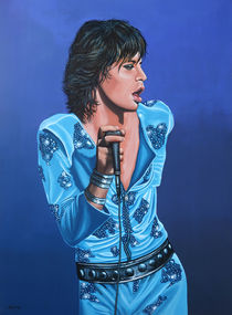 Mick Jagger painting by Paul Meijering