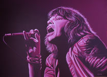 Mick Jagger painting 2 by Paul Meijering