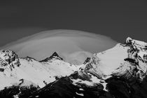 Mountain of Ice, Patagonia, Argentinia, b/w by travelfoto