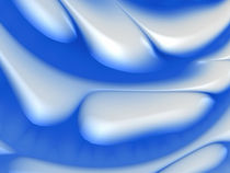 Fraktales Eis blau und weiß by Matthias Hauser