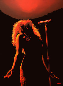 Shakira painting  by Paul Meijering