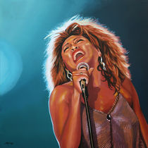 Queen of Rock Tina Turner painting von Paul Meijering