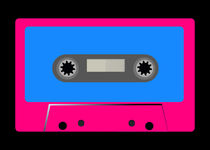 Cool Cassette Tape - Retro Vintage Pop Music  by Denis Marsili