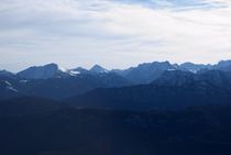 Bergkette in den Alpen von Helge Raab