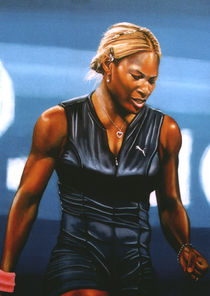 Serena Williams painting  von Paul Meijering