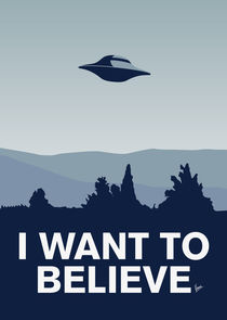 My I want to believe minimal poster-xfiles von chungkong