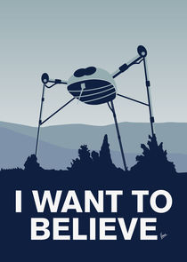 My I want to believe minimal poster-war-of-the-worlds by chungkong