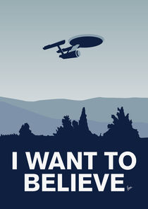 My I want to believe minimal poster-Enterprice von chungkong