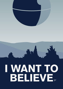 My I want to believe minimal poster-deathstar by chungkong