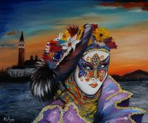 Venetian mask von Helen Bellart