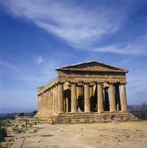 The Temple of Concordia in Agrigento,Italy. by Luigi Petro