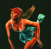 Maria Sharapova painting by Paul Meijering