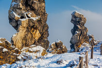 Naturschutzgebiet Teufelsmauer im Winter von Daniel Kühne