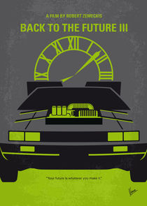 No183 My Back to the Future minimal movie poster-part III von chungkong