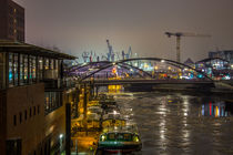 Blick auf den Hamburger Hafen von Dennis Stracke