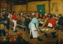 Peasant Wedding by Pieter Brueghel the Elder