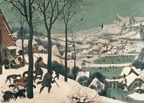 Jäger im Schnee von Pieter Brueghel the Elder