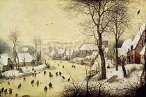 Winter Landscape with Skaters and a Bird Trap, 1565 by Pieter Brueghel the Elder