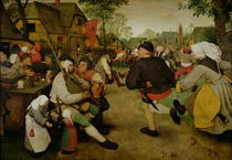 Peasant Dance by Pieter Brueghel the Elder