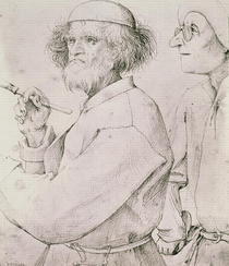 The Painter and the Art Lover  by Pieter Brueghel the Elder
