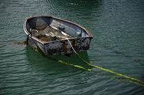 Old Dinghy, Penzance Harbour by Rod Johnson