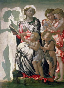 Madonna mit Kind und dem heiligen Johannes von Buonarroti Michelangelo