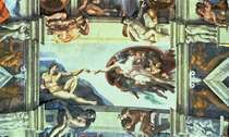 Sixtinische Kapelle Die Erschaffung des Adam von Buonarroti Michelangelo