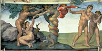 Sistine Chapel Ceiling: The Fall of Man by Buonarroti Michelangelo