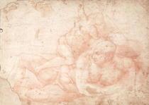 Männlicher und weiblicher Akt von Buonarroti Michelangelo