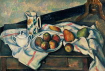 Stillleben mit Äpfeln und Birnen von Paul Cezanne