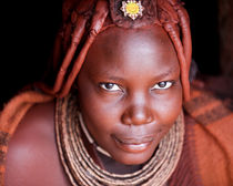 Himba Woman with Slight Smile by Matilde Simas