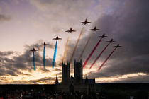 Red Arrows over Lincoln Cathedral by James Biggadike
