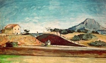 The Railway Cutting by Paul Cezanne