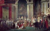 The Consecration of the Emperor Napoleon (1769-1821) and the Cor by Jacques Louis David