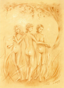 Drei Schönheiten - erotische Zeichnungen by Marita Zacharias