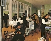 Die Baumwollbörse in New Orleans von Edgar Degas