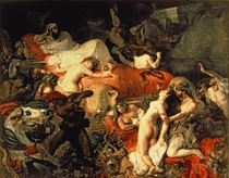 The Death of Sardanapalus by Ferdinand Victor Eugèn  Delacroix