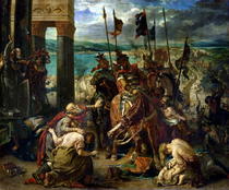 Einnahme Konstantinopels durch die Kreuzritter von Ferdinand Victor Eugèn  Delacroix