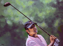 Severiano Ballesteros painting by Paul Meijering