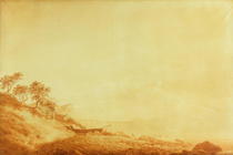Blick auf Arkona mit aufgehender Sonne von Caspar David Friedrich