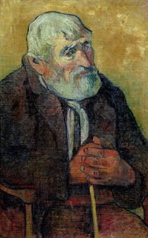 Alter Mann mit Stock von Paul Gauguin