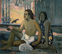 Tahitianer in einem Zimmer von Paul Gauguin