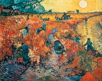 Red Vineyards at Arles by Vincent Van Gogh