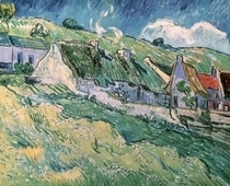 Cottages at Auvers-sur-Oise by Vincent Van Gogh