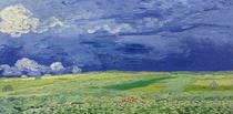 Weizenfeld unter Gewitterwolken von Vincent Van Gogh
