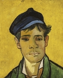 Young Man with a Hat by Vincent Van Gogh
