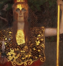 Minerva or Pallas Athena  by Gustav Klimt